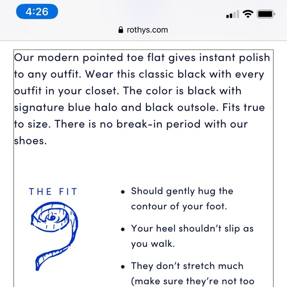 Rothy’s The Point, Black, size 7 - Picture 6 of 7